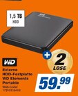 Aktuelles Externe HDD-Festplatte Elements Portable Angebot bei expert in Krefeld ab 59,99 €