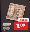 nah&frisch Obernkirchen - Leberwurst Angebot im Prospekt Leberwurst bei nah&frisch im Obernkirchen Prospekt für 1,89 €