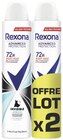 Déodorant advanced protection - REXONA - Supermarchés Match à Strasbourg Déodorant advanced protection - REXONA en promo chez Supermarchés Match Strasbourg à 3,85 €