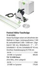 Akku-Tauchsäge TS 60 KEBQ von Festool für 909,00 € bei Holz Possling im Angebot Akku-Tauchsäge TS 60 KEBQ von Festool im aktuellen Holz Possling Prospekt