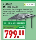 Carport mit Bogendach Angebote von JUSKYS bei Marktkauf Essen für 799,00 €