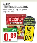 FRUCHTGUMMI oder LAKRITZ im Angebot bei Marktkauf in Kerpen FRUCHTGUMMI oder LAKRITZ Angebote von HARIBO bei Marktkauf Kerpen für 0,79 €