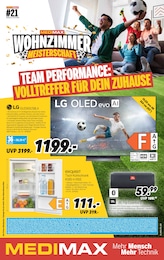 Der aktuelle MEDIMAX Prospekt TEAM PERFORMANCE: VOLLTREFFER FÜR DEIN ZUHAUSE