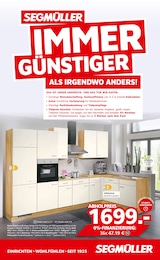 Küchenmöbel im Segmüller Prospekt SEGMÜLLER Tiefpreis auf S. 1