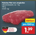 Falsches Filet vom Jungbullen im Angebot bei Netto Marken-Discount in Gronau Falsches Filet vom Jungbullen Angebote bei Netto Marken-Discount Gronau für 1,39 €