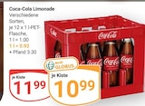 Aktuelles Coca-Cola Angebot bei GLOBUS in Plauen ab 10,99 €