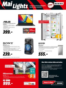 Kühlschrank im MediaMarkt Saturn Prospekt "LET'S GO DEALS - Mailights" mit 12 Seiten (Leverkusen)