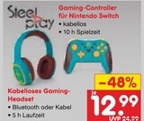 Gaming-Controller für Nintendo Switch Angebote von Steelplay bei Netto Marken-Discount Paderborn für 12,99 €