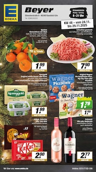 EDEKA Prospekt der Woche "Aktuelle Angebote" Seite 1, 24.11.2025 bis 29.11.2025 für Dorsten Aktueller EDEKA Prospekt "Aktuelle Angebote" Seite 1 von 18 Seiten für Dorsten
