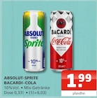 Sprite Angebote von Absolut bei Getränke Oase Soest für 1,99 €