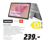 Tab Plus 128 GB Android Tablet von Lenovo für 239,00 € bei MediaMarkt Saturn im Angebot Tab Plus 128 GB Android Tablet von Lenovo im aktuellen MediaMarkt Saturn Prospekt