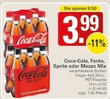 Aktuelles Coca-Cola, Fanta, Sprite oder Mezzo Mix Angebot bei WEZ in Löhne ab 3,99 €
