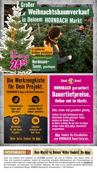 Tannenbaum im Hornbach Prospekt "Wünsche sind gut. PROJEKTE sind besser." mit 33 Seiten (Mainz)