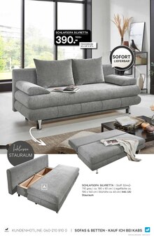 Couch im Kabs Prospekt "Betten für dich und deine Gäste" mit 14 Seiten (Bottrop)