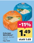 Coburger Weichkäse für 1,49 € bei Netto mit dem Scottie im Angebot Coburger Weichkäse im aktuellen Netto mit dem Scottie Prospekt