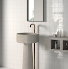 Faïence murale uni blanc brillant Twist en promo chez Castorama Villeneuve-d'Ascq à 19,90 €