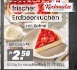 Aktuelles frischer Erdbeerkuchen mit Sahne Angebot bei Höffner in Dresden ab 2,50 €