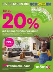 Couch im mömax Prospekt in Halle Aktueller mömax Prospekt mit Couch, "DA SCHAUEN DIE SCHWEDEN", Seite 1