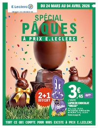 Catalogue Supermarchés de E.Leclerc à Alzitone, avec 84 pages Prospectus Supermarchés de E.Leclerc à Alzitone: "SPÉCIAL PÂQUES À PRIX E.LECLERC", 84 pages, 24/03/2026 - 04/04/2026