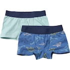 Boxershorts mit Dino-Muster, blau + grün, Gr. 110/116 von ALANA für 7,90 € bei dm-drogerie markt im Angebot Boxershorts mit Dino-Muster, blau + grün, Gr. 110/116 von ALANA im aktuellen dm-drogerie markt Prospekt