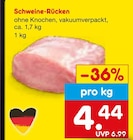 Schweine-Rücken bei Netto Marken-Discount im Prospekt "" für 4,44 €