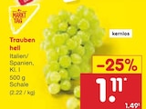 Netto Marken-Discount Löbejün - Trauben hell Angebot im Prospekt Trauben hell bei Netto Marken-Discount im Löbejün Prospekt für 1,11 €