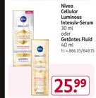 Cellular Luminous Intensiv-Serum oder Getöntes Fluid Angebote von Nivea bei Rossmann Leinfelden-Echterdingen für 25,99 €