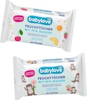 Feuchttücher mit 99 % Wasser von babylove für 1,55 € bei dm-drogerie markt im Angebot Feuchttücher mit 99 % Wasser von babylove im aktuellen dm-drogerie markt Prospekt