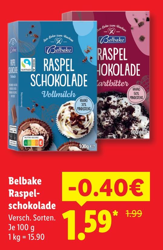 Raspelschokolade