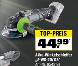 Akku-Winkelschleifer „A-WS-20/115“ von  im aktuellen OBI Prospekt für 44,99 €