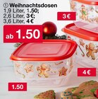 Weihnachtsdosen Angebote bei Woolworth Bruchsal für 1,50 €