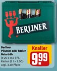 Pilsener oder Radler Naturtrüb bei REWE im Nuthetal Prospekt für 9,99 €