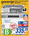 Einbau-Geschirrspüler GI673B60 Angebote von Gorenje bei expert Wetzlar für 335,29 €