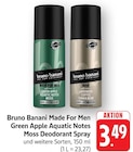 Made For Men Green Apple Aquatic Notes Moss Deodorant Spray im Angebot bei EDEKA in Neunkirchen Made For Men Green Apple Aquatic Notes Moss Deodorant Spray Angebote von Bruno Banani bei EDEKA Neunkirchen für 3,49 €