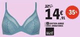 Soutien-gorge avec armatures - WELL - E.Leclerc à Aubervilliers Soutien-gorge avec armatures - WELL en promo chez E.Leclerc Aubervilliers à 14,91 €