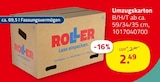 Aktuelles Umzugskarton Angebot bei ROLLER in Koblenz ab 2,49 €