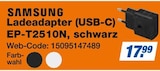 Ladeadapter (USB-C) EP-T2510N, schwarz bei expert im Borken Prospekt für 17,99 €