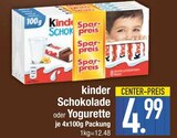 Schokolade von kinder im aktuellen EDEKA Prospekt für 4,99 €