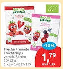 Fruchtchips von Freche Freunde für 1,79 € bei budni im Angebot Fruchtchips von Freche Freunde im aktuellen budni Prospekt