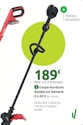 Promo Coupe-bordures équipé sur batterie 2 x 20 V à 189,00 € dans le catalogue Mr.Bricolage à Basse-Goulaine