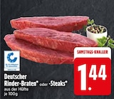 Aktuelles Deutscher Rinder-Braten oder Steaks Angebot bei EDEKA in Augsburg ab 1,44 €