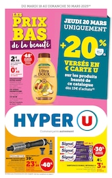 Prospectus Hyper U à Écommoy, "LES PRIX BAS de la beauté", 56 pages, 18/03/2025 - 30/03/2025