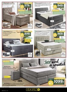 Bett im aktuellen BRAUN Möbel-Center Prospekt (Reutlingen) Bett im BRAUN Möbel-Center Prospekt "60 JAHRE BRAUN MÖBEL CENTER" mit 16 Seiten (Reutlingen)