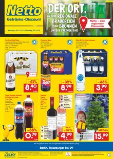 Aktueller Netto Marken-Discount Prospekt Netto Marken-Discount Prospekt "DER ORT, AN DEM REGIONALE BRAUEREIEN UND BRUNNEN UNSERE PARTNER SIND" mit 2 Seiten