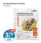 Prospekthüllen DIN A4 von Durable im aktuellen V-Markt Prospekt für 3,79 €