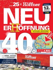 Aktueller Höffner Möbel & Einrichtung Prospekt in Viersen und Umgebung, "NeuerHöffnung in Vogelsdorf" mit 8 Seiten, 09.09.2024 - 24.09.2024