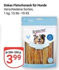 Fleischsnack für Hunde im Angebot bei GLOBUS in Bruchsal Fleischsnack für Hunde Angebote von DOKAS bei GLOBUS Bruchsal für 3,99 €