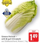echt & gut Chinakohl Angebote von Unsere Heimat bei E center Reutlingen für 1,49 €