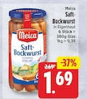 Saft-Bockwurst von Meica für 1,69 € bei EDEKA im Angebot Saft-Bockwurst von Meica im aktuellen EDEKA Prospekt