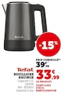 Bouilloire Equinox - Tefal en promo chez Super U Charenton-le-Pont à 33,99 €